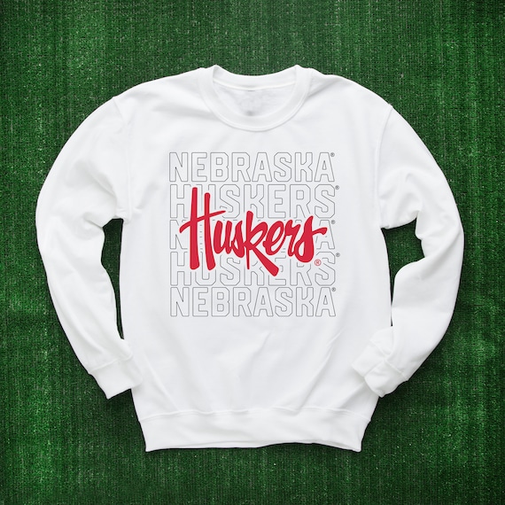 Huskers University of Nebraska Sweatshirt Go Big Red Sweatshirt Nebraska Huskers Fan Gift Nebraska State Sweater Huskers Crewneck Sweatshirt Etsy