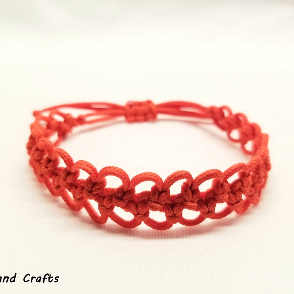 Red Lucky Charm Adjustable Chinese Knot Bracelet