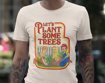 面白い420ガーデニングTシャツ、ヴィンテージストーナー漫画