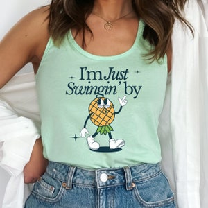 Upside Down Pineapple Shirt, Funny Swingers Shirt For Women, Hotwife Shirt for ENM Polyamory Couples, Retro Aesthetic Pineapple Shirt,