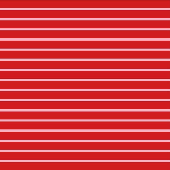RED /& BLACK SAILOR STRIPE T-SHIRT SINGLE JERSEY STRETCH FABRIC BY THE METRE