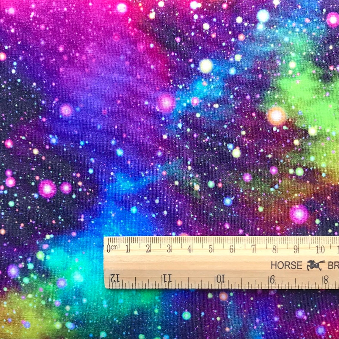 Rainbow Galaxy Jersey Fabric Outer Space / Night Sky Cotton Etsy