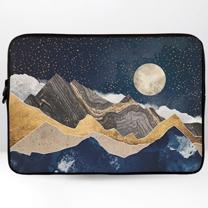 Starry Sky Laptop Sleeve Mountains Laptop Sleeve 12 Inch Laptop Sleeve 13 Inch 15 Inch Laptop Sleeve Case Abstraction Laptop Sleeve YD0277