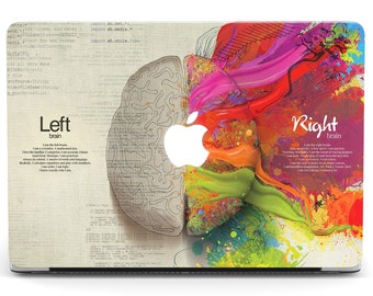 Painting MacBook Skin Left Right Brain MacBook Decal MacBook - Etsy