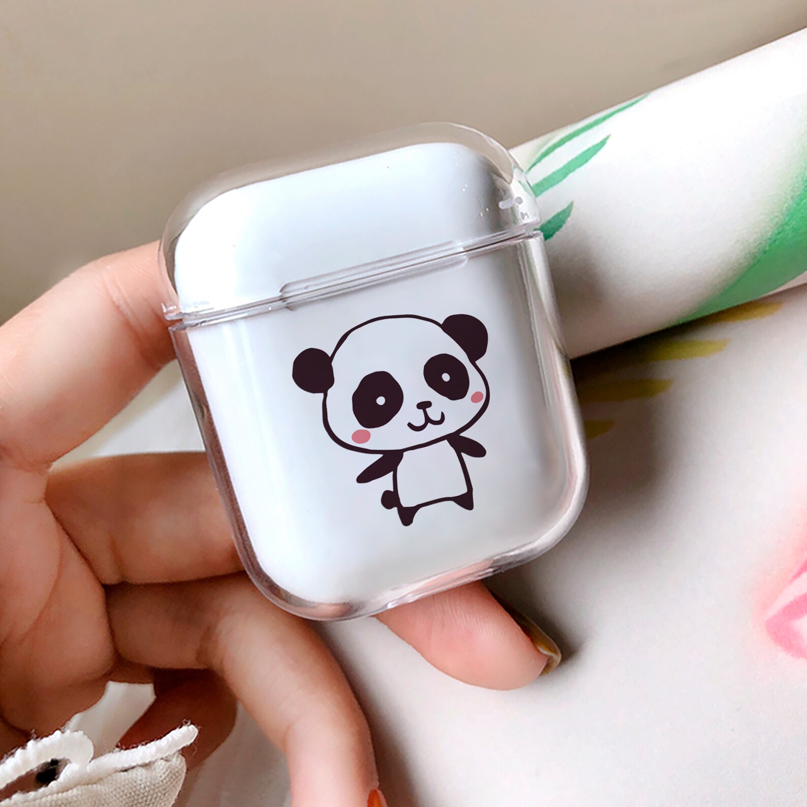 Panda Bear AirPod Case Iphone AirPods Pro Clear Case Cute | Etsy