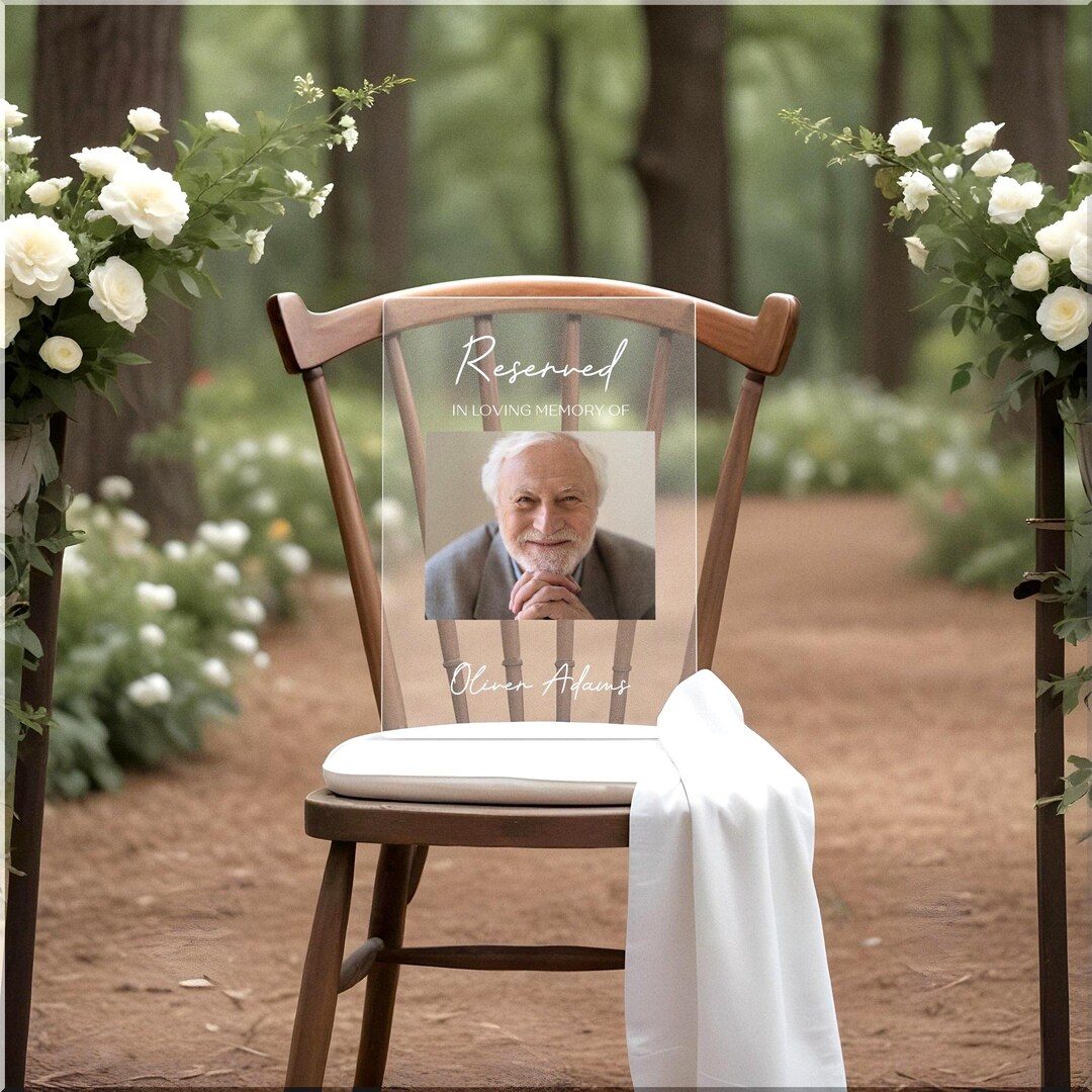Reserved Memorial Sign, Personalized Memorial Plaque, in Loving Memory ...
