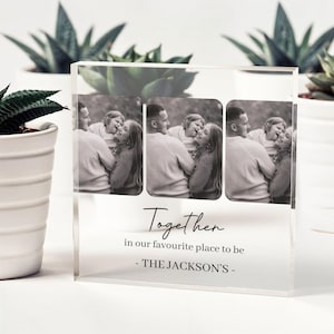 Custom Photo Gifts, Print Acrylic Block with Custom Message, Personalised Block Frame Gift for Father, Fathers Day Custom Gifts #6559050