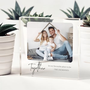 Personalised Photo Block, Custom Photo Display, Anniversary Gift Photo Frame Acrylic Photo Stand, Custom Photo Gift for Him or Her 6559053