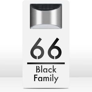 Acrylic House Sign - Modern Contemporary Property Number Door Sign Plaque for Personalized Door Sign and Address Display