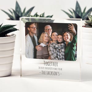 Acrylic Photo Block Gift, Photo Print Block, Picture Frame, Mothers Day Gift, Anniversary Photo Gift, Custom Acrylic Photo Plaque #6559054