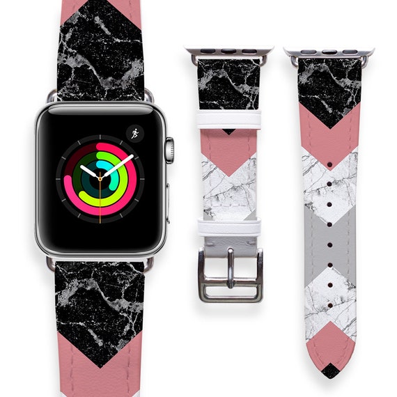 Band Women Apple Watch Strap Genuine precious stone marble Apple Watch