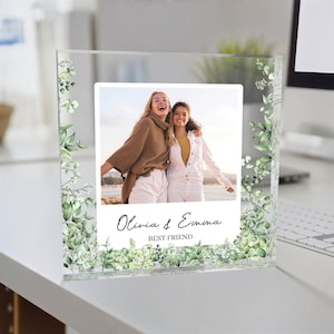Personalised Work Bestie Photo Acrylic Block - Mothers Day Gift for Work Wife, Coworker, Best Friend, Friendship Keepsake Presents #6559057
