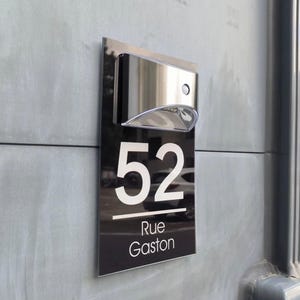 Illuminate Your Home with Our Elegant Personalized Solar-Powered LED House Number and Door Plaque Sign, Address Plaque Solar Light