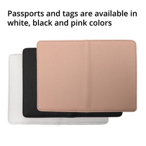 Floral Art Leather Passport Cover Personalized Passport Holder And Luggage Tag Travel Wallet For Women Custom Passport Case Bulk Tags YD0188 image 7