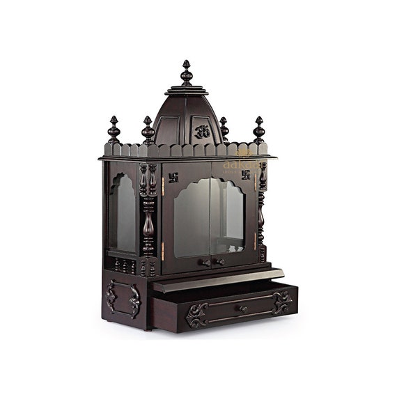 18 Vc Small Temple For Home Pooja Mandir With Doors Etsy