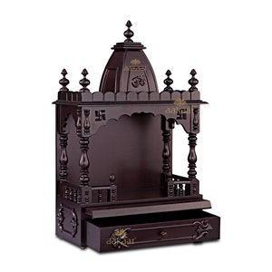 18&quot; VO - Hindu Wooden Temple Home for & Pooja Mandir for Home
