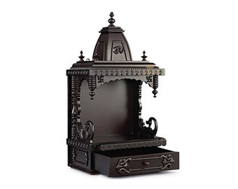 KM da 15" - Piccolo tempio Pooja artigianale per la casa e tempio Puja