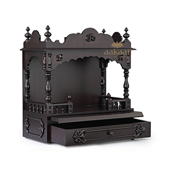 21 Vo Nd Wooden Temple Pooja Mandir For Home Puja Etsy