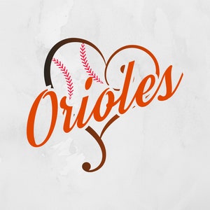 Orioles SVG, Baseball SVG, File digitale, Cut File, Sport, Orioles Cut File