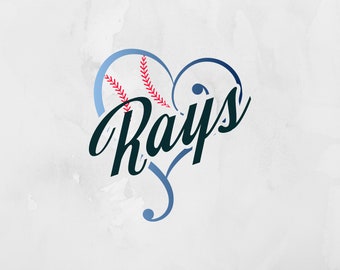 Rays SVG, Baseball SVG, Digital File, Cut File, Sports, Rays Cut File