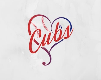 Cubs SVG, Baseball SVG, Digital File, Cut File, Sports, Cubs Cut File