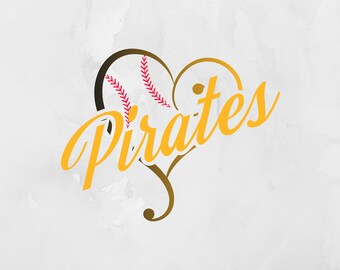 Pirates SVG, Baseball SVG, Digital File, Cut File, Sports, Pirates Cut File