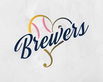 Brewers SVG, Baseball SVG, Digital File, Cut File, Sports, Brewers Cut File