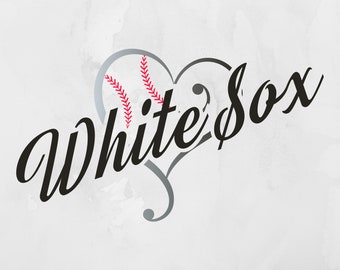 White Sox SVG, Baseball SVG, Digital File, Cut File, Sports, White Sox Cut File