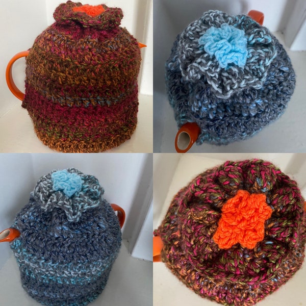 Lined Le Creuset Grand Tea Cosy, Handmade Tea Cosy, Made to Fit a ‘Le Creuset’ Tea Pot, Crochet Tea Cosy.