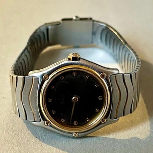 Vintage Ebel Sportwave Ladies Watch: 18K Gold & Stainless Steel