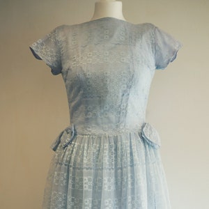 Vintage lace bridesmaid dress 1950s LAVINIA image 1