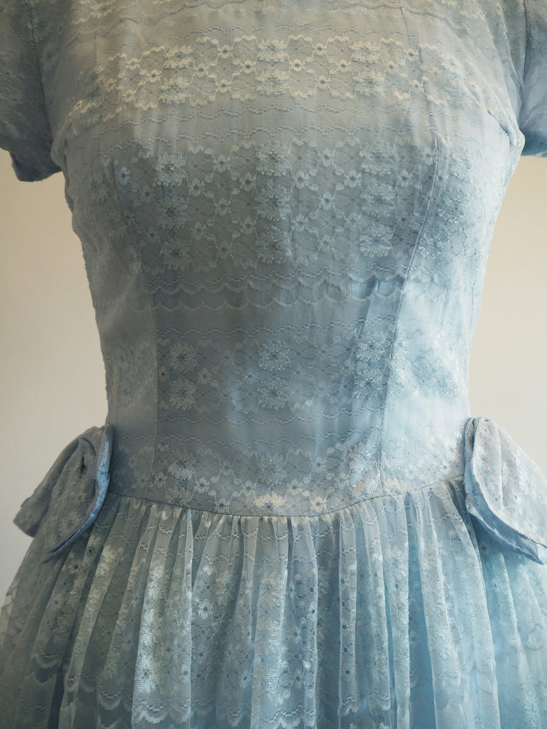 Vintage lace bridesmaid dress 1950s LAVINIA image 3