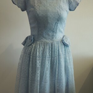 Vintage lace bridesmaid dress 1950s LAVINIA image 4