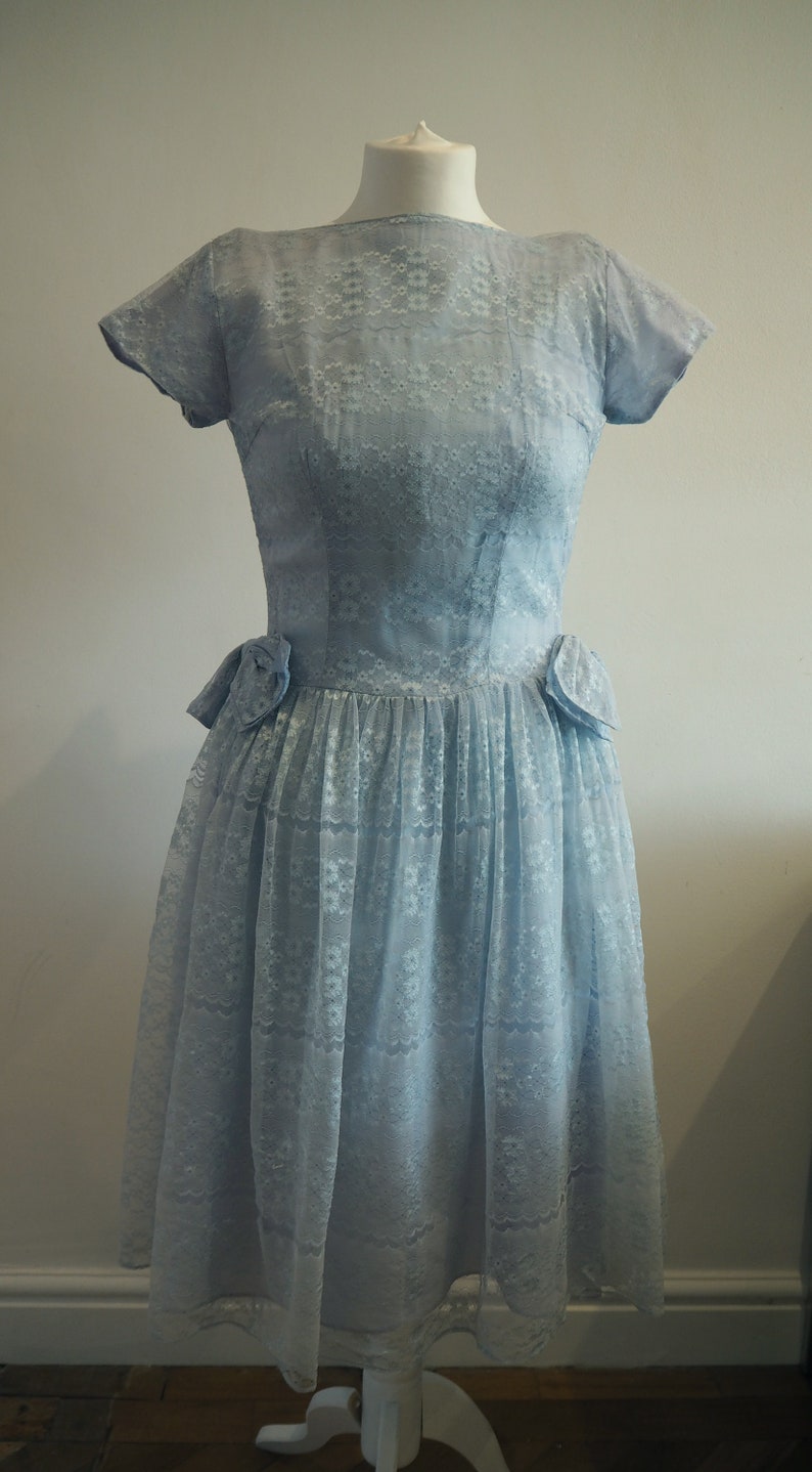 Vintage lace bridesmaid dress 1950s LAVINIA image 4