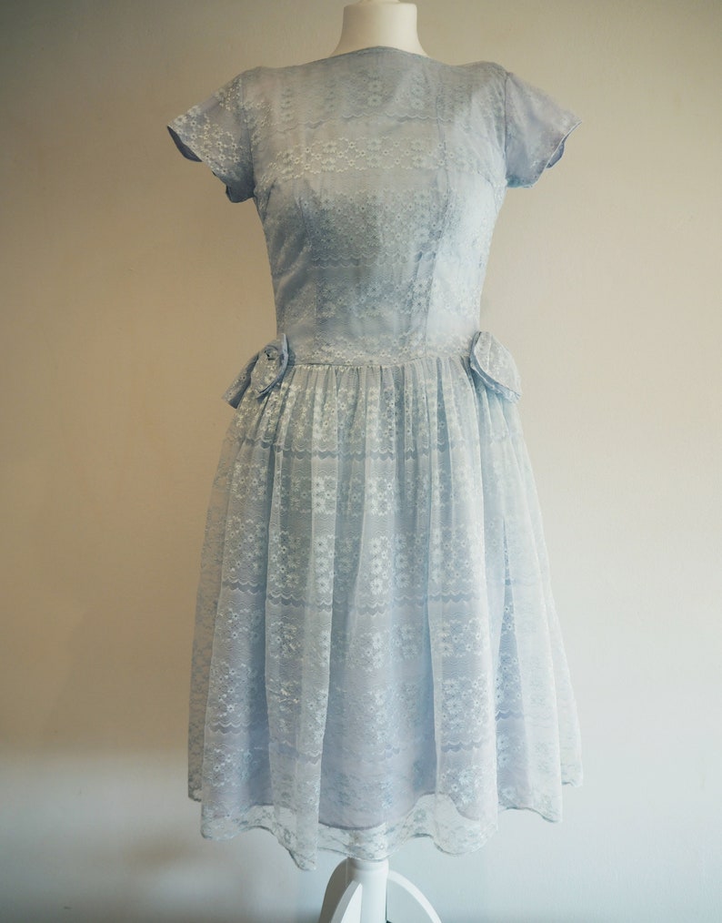 Vintage lace bridesmaid dress 1950s LAVINIA image 1