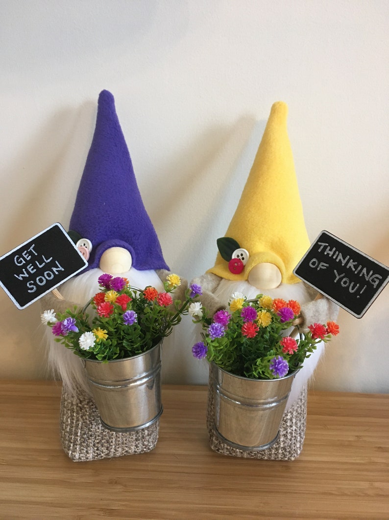 Handmade spring gnome, birthday gift gnome, teacher gift gnome, personalized gift gnome, gift for her image 5