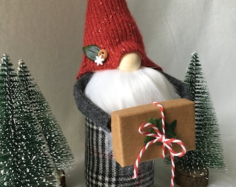 Handmade Christmas gift gnome, holiday gnome, money holder, cash holder gift for teacher, gift for her, gift for friend