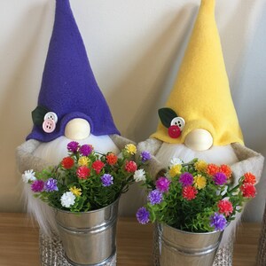 Handmade spring gnome, birthday gift gnome, teacher gift gnome, personalized gift gnome, gift for her image 3
