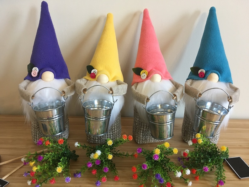 Handmade spring gnome, birthday gift gnome, teacher gift gnome, personalized gift gnome, gift for her image 7