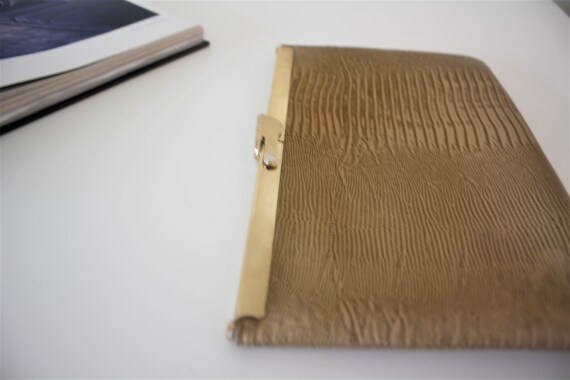 snake print purse, snake print clutch, vintage sn… - image 8