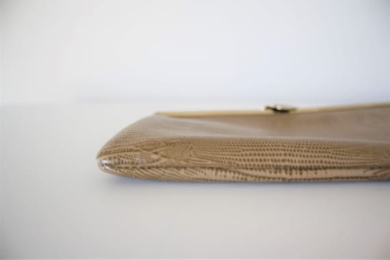 snake print purse, snake print clutch, vintage sn… - image 6
