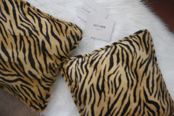 Animal Print Pillows Animal Plush Pillow Tiger Print Etsy