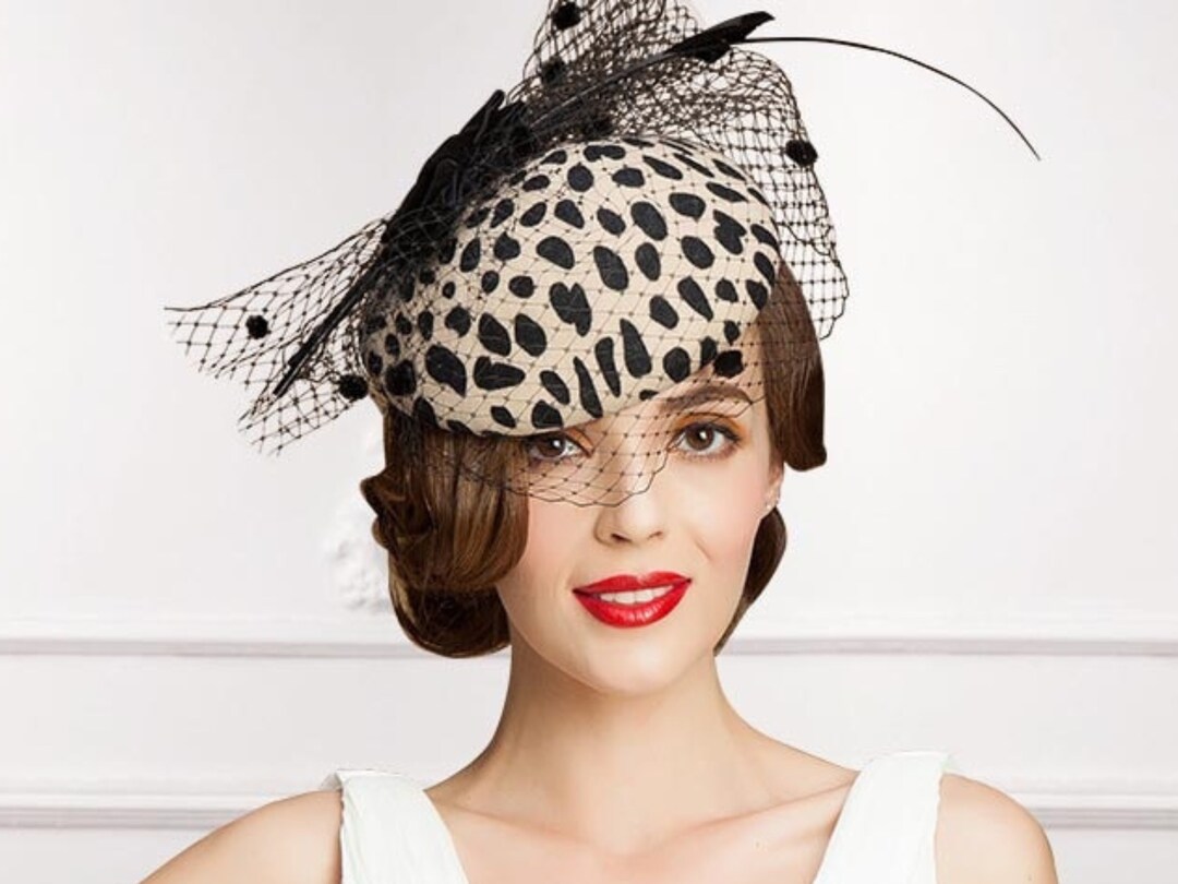 Fascinator Leopard Fascinator Tea Party Hat Cocktail Hair Etsy