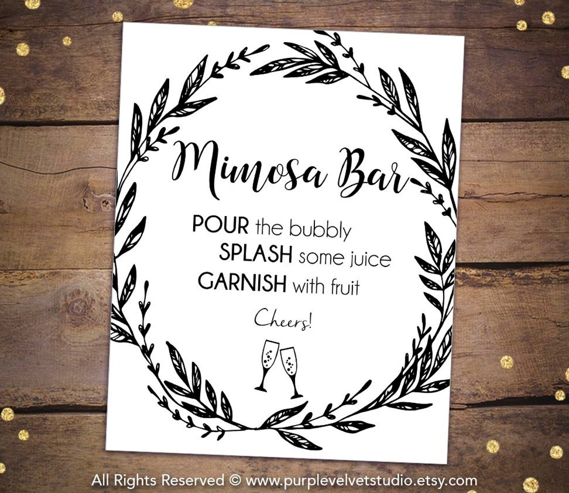 Printable Bridal Shower Sign Printable Rustic Bridal Shower - Etsy