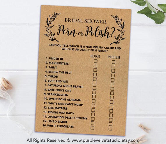 Printable Bridal Shower Games Printable Rustic Bridal Shower - Etsy