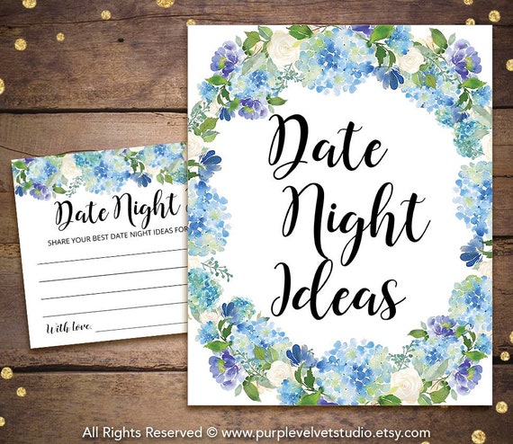 Printable Bridal Shower Games Printable Blue Hydrangea - Etsy