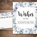 Printable Bridal Shower Activity Printable Dusty Blue Floral - Etsy