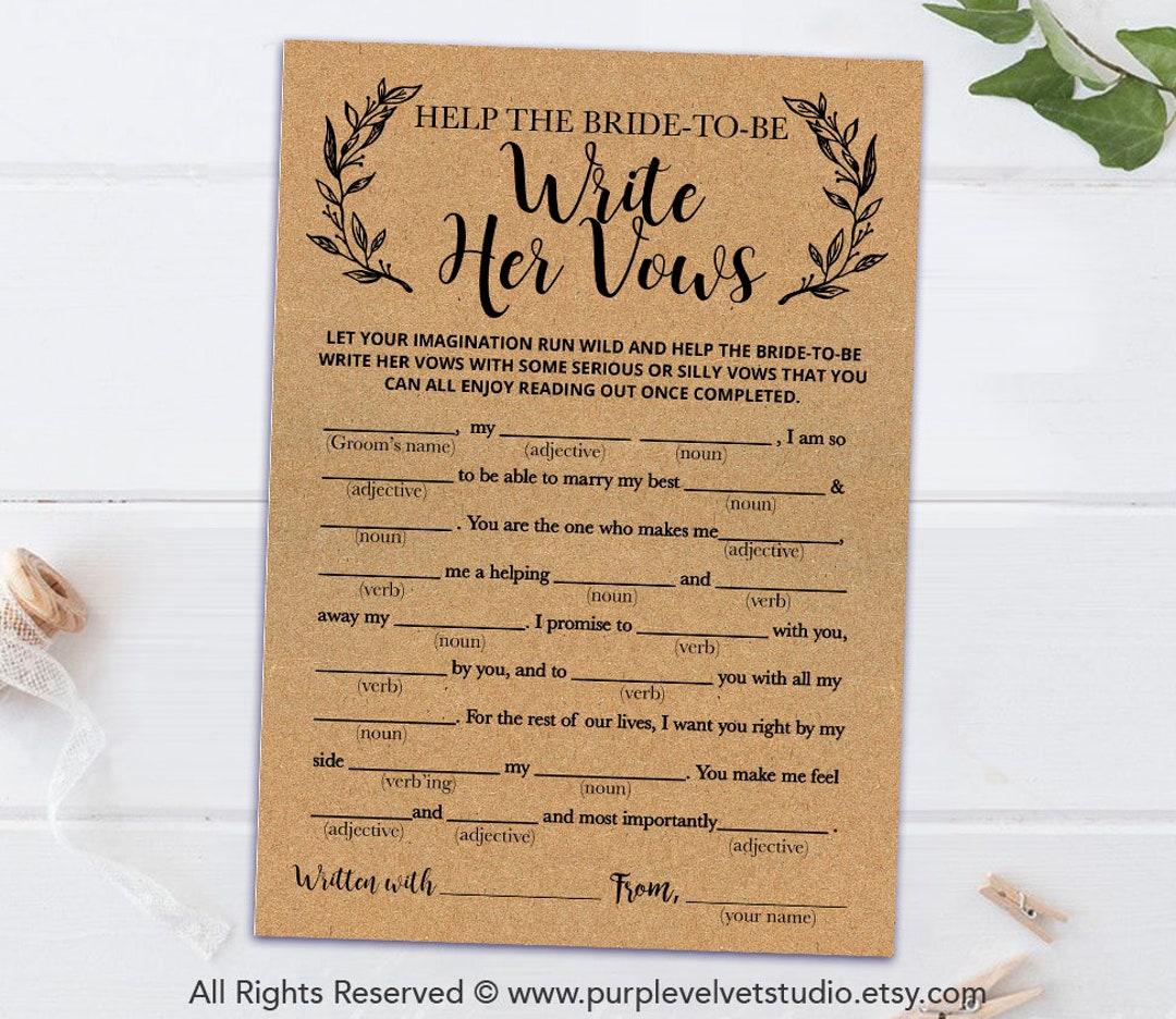 Printable Bridal Shower Games Printable Rustic Bridal Shower Games Help ...