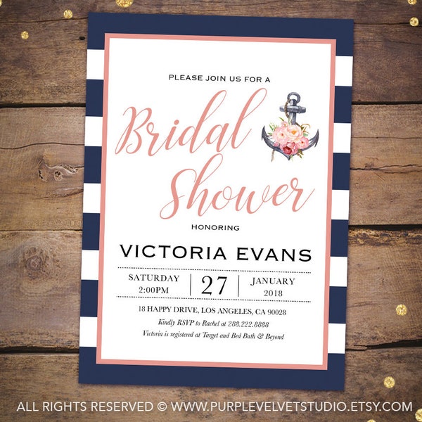 Nautical Bridal Shower - Etsy