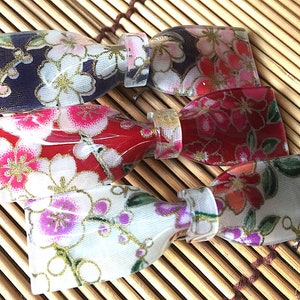 Our shop original product 【free shipping】 Hair accessories made of traditional kimono with resin. Handmade by craftsmen!